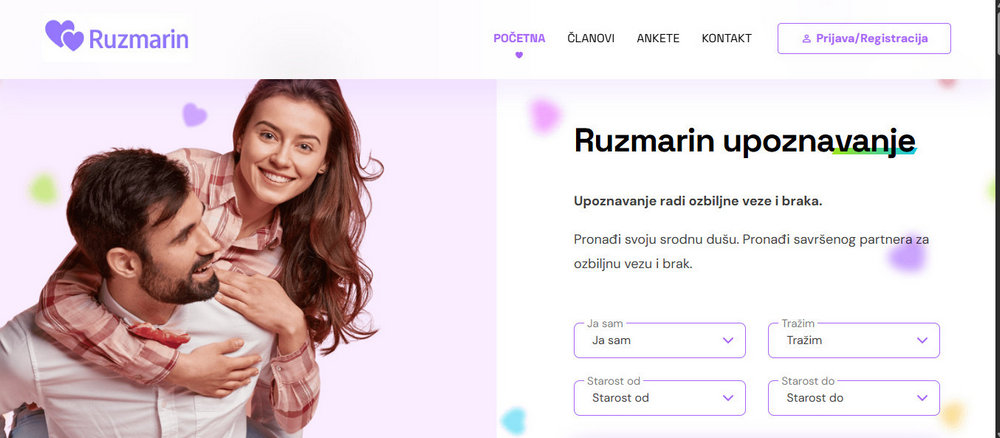 Sajt za upoznavanje Ruzmarin početna stranica